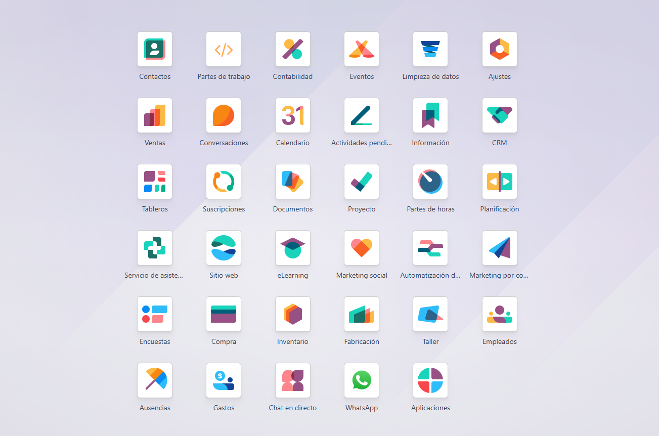 implementar odoo interfaz odoo