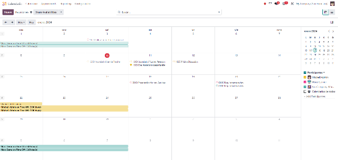 modulo calendario odoo