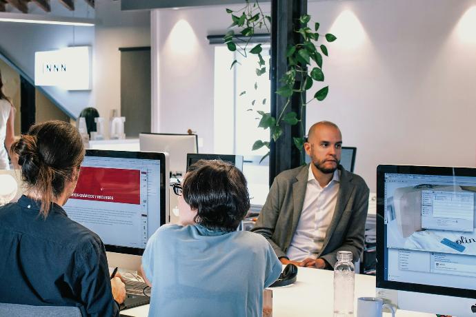 men using computers