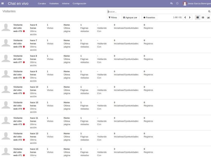 Chat en Vivo con Odoo 14