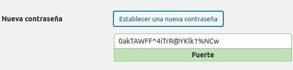 El sistema de generación de contraseñas de WordPress es muy seguro. El sistema de generación de contraseñas de WordPress es muy seguro.